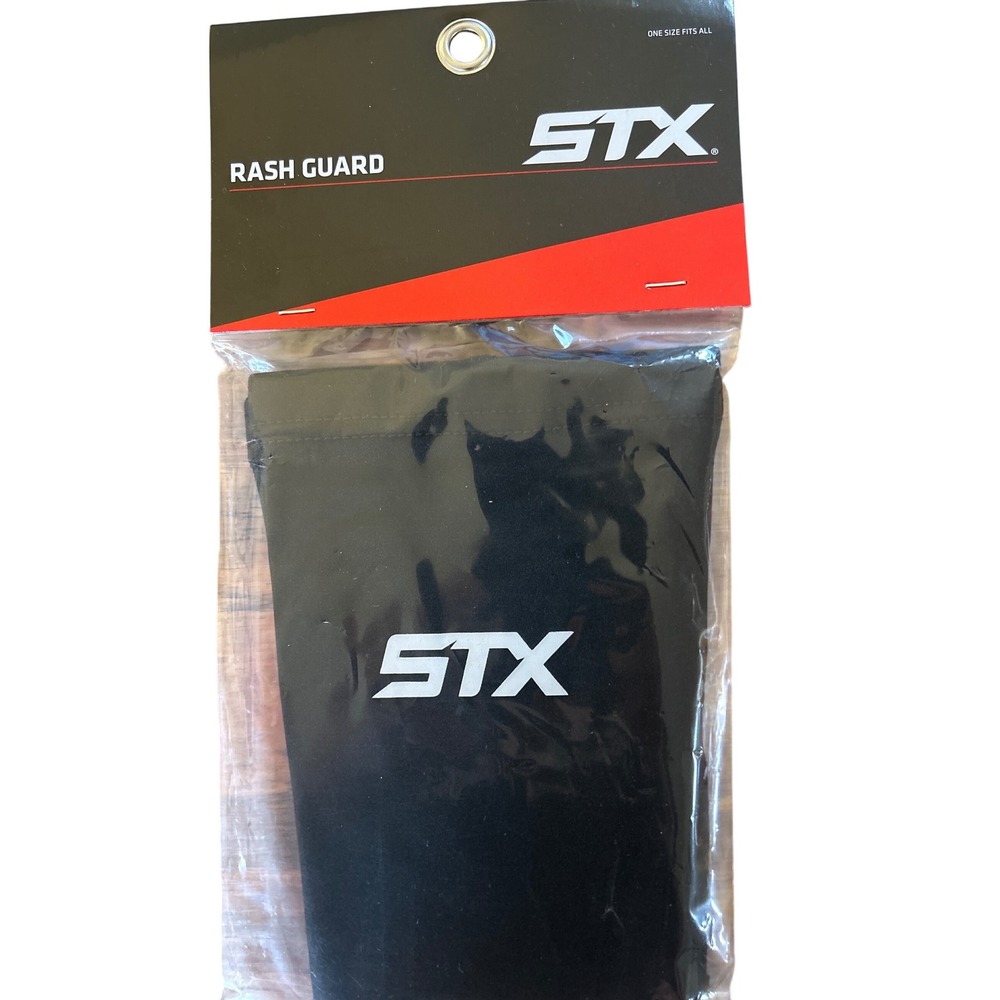 STX Rash Guard Shin Guard Sleeves Black One Size Fits All New NIP Pair‎ Unisex